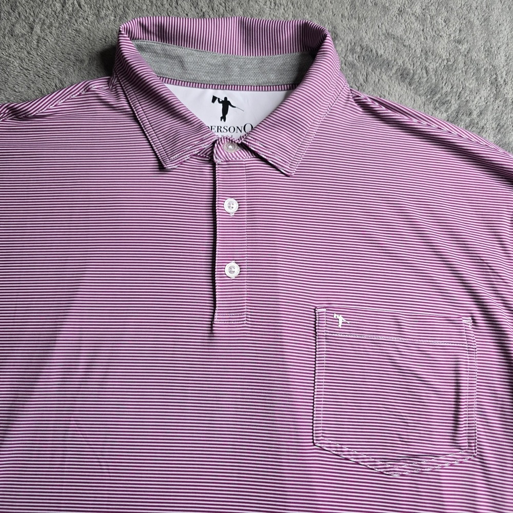 Anderson Ord Stream Polo Mens XL Wild Aster Steel Golf Athleisure S/S Shirt